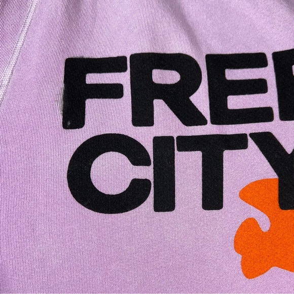 Free City Lets Go OG SuperVintage PinkMilk Dove Sweatpants Women’s Sz XS-M New - Picture 9 of 15